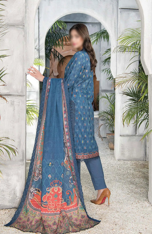 Mashaal Exclusive  Lawn Collection 2024 By Riaz Arts - Design 03