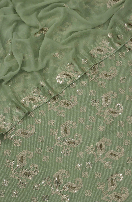 Crinklezza Unstitched Exclusive Chiffon Collection Vol 10 by Amna Khadija - Design 03