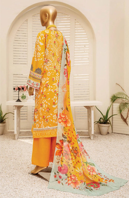 Tarzz Lawn Printed  Embroidered Collection Vol 02 - Design 03