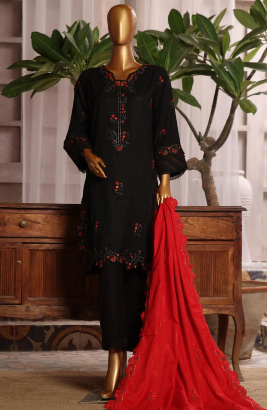 Bin Saeed Luxury Stitched Embroidered 3 Pc Karandi Collection Vol 02 - Design 03