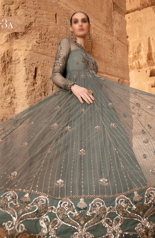 Maria B Unstitched Luxury Lawn Collection 2024 - Design 03 A
