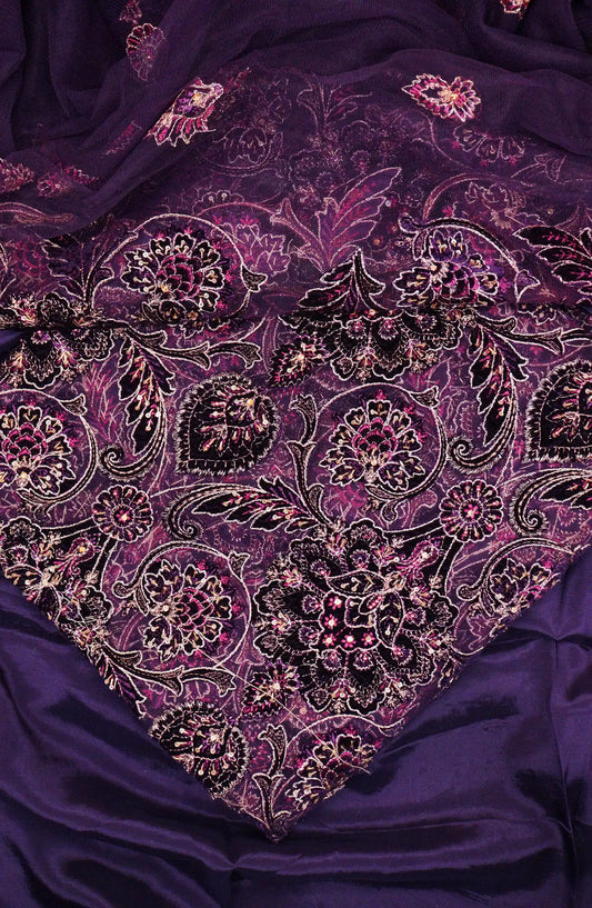 Luminara Festive Unstitched Collection By Amna Khadija - Design 03