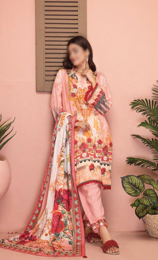 Zainab Digital Printed Luxury Lawn Collection - Design 04