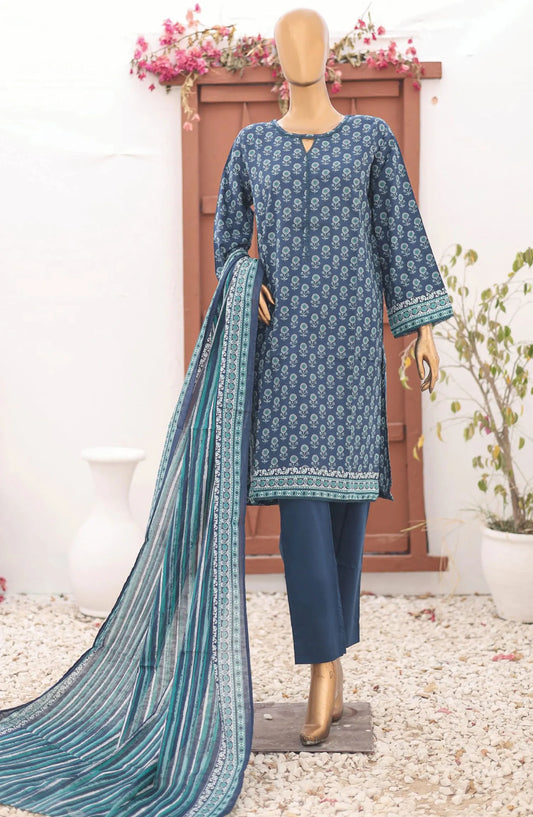 Bin Saeed Printed Lawn Collection 2024 Vol 15 - Design 04