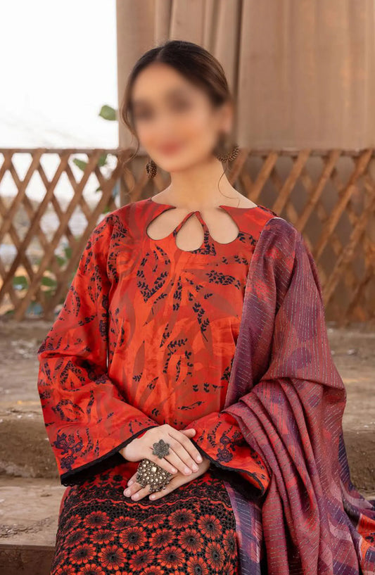 Zarkis Embroidered Lawn Collection 2024 By Riaz Arts - Design 04