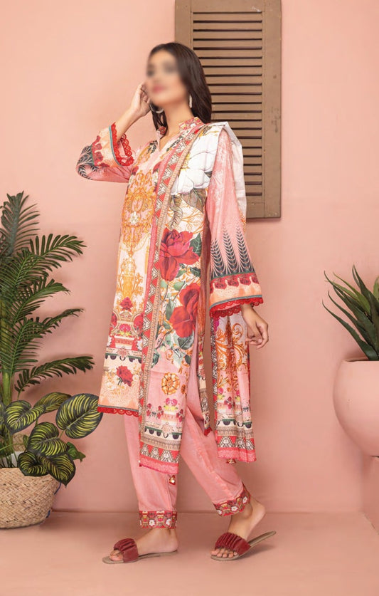 Zainab Digital Printed Luxury Lawn Collection - Design 04