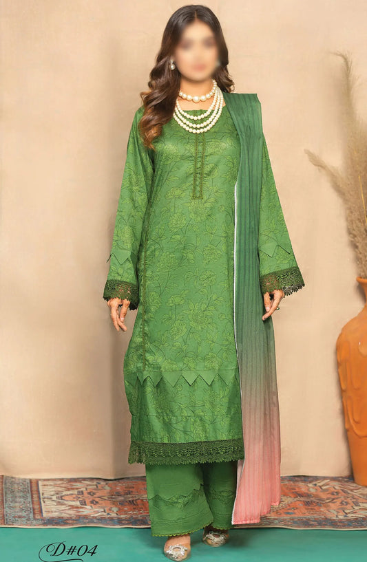 Aangan Digital Printed Lawn Collection By Humdum - Design 04