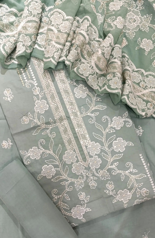 Dhagakari Embroidered Lawn Collection 2024 - Design 04