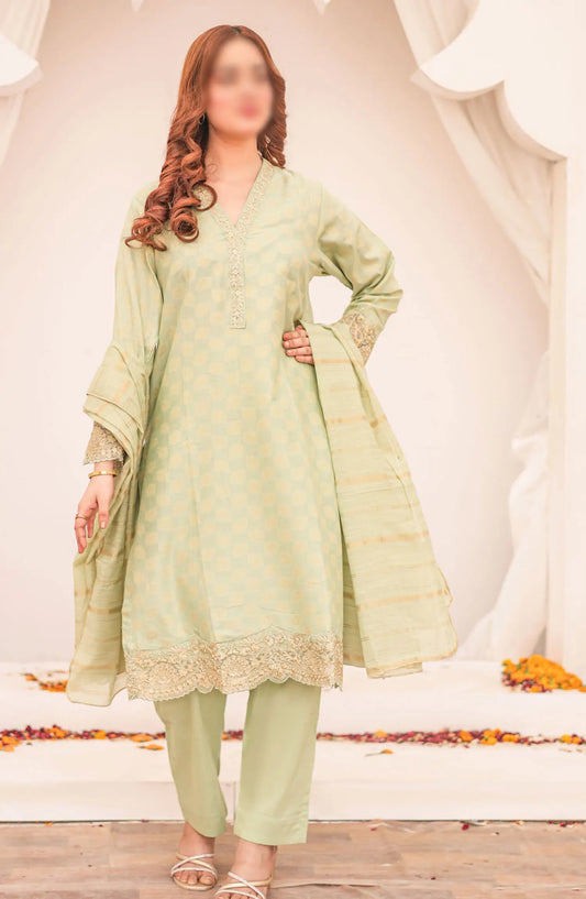 Ronaq Fancy Jacquard Stitched Collection - Design 04 (M) Pista