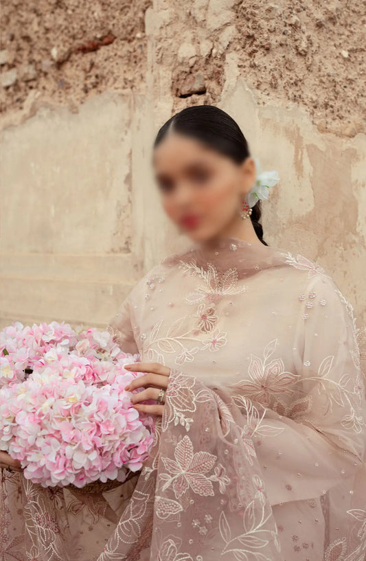 Cross Stitch Unstitched Premium Lawn Collection - Design 04 SPECKLE MESH