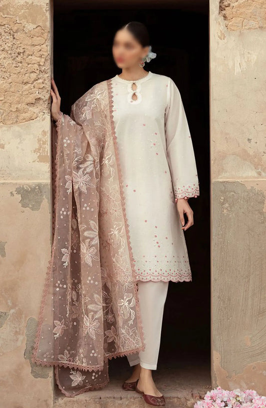 Cross Stitch Unstitched Premium Lawn Collection - Design 04 SPECKLE MESH