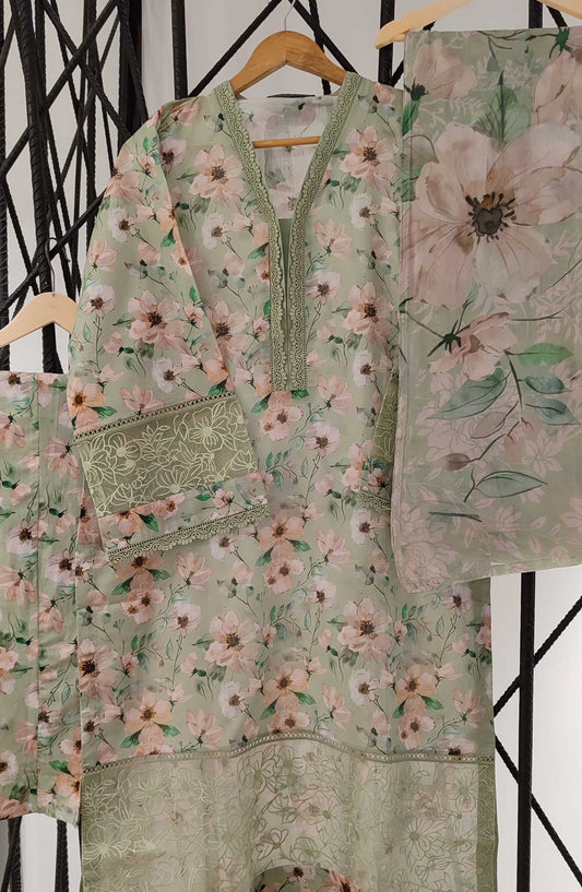 Emerge Embroidered Lawn Stitched 3 Piece - D-05 - EM25CL - Beige - Summer Collection