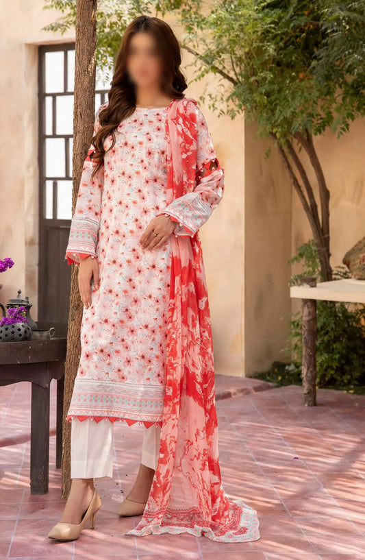 Mahees Printed Chikiankari Lawn Collection 2024 - Design 05