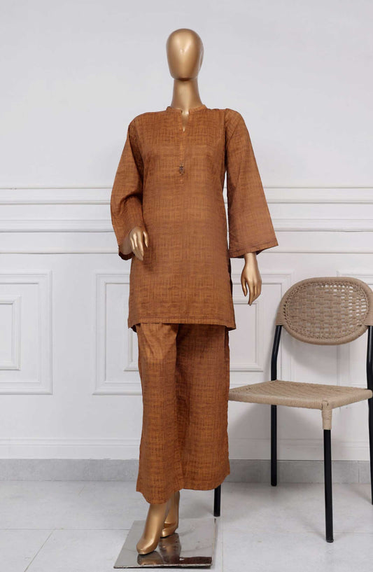 Sadabahar Printed Co ords Lawn Stitched 2 Piece - D-05 - SD25DW - Mustard - Summer Collection