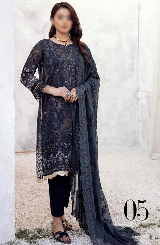 Bunai Printed Swiss Voile Collection 2024 - Design 05
