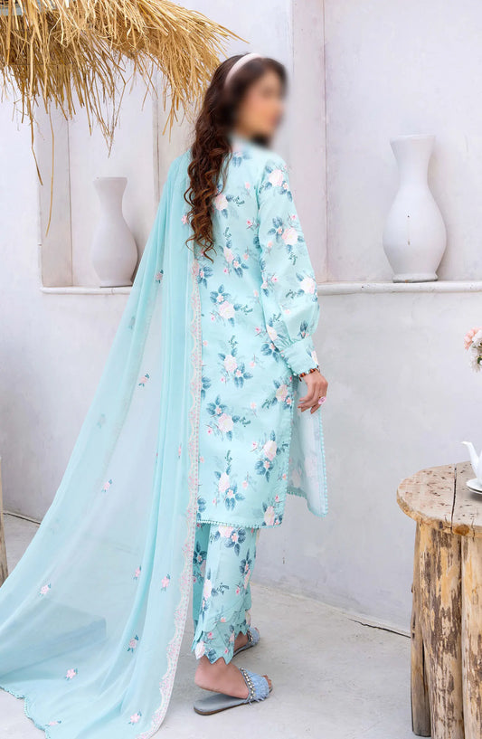 Gardenia Vol 03 Embroidered Print Lawn Collection By Humdum - Design 05