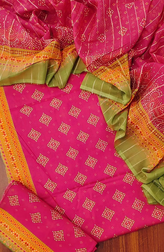 Bin Saeed Unstitched Printed Cotton 3Pcs Collection - Design 05