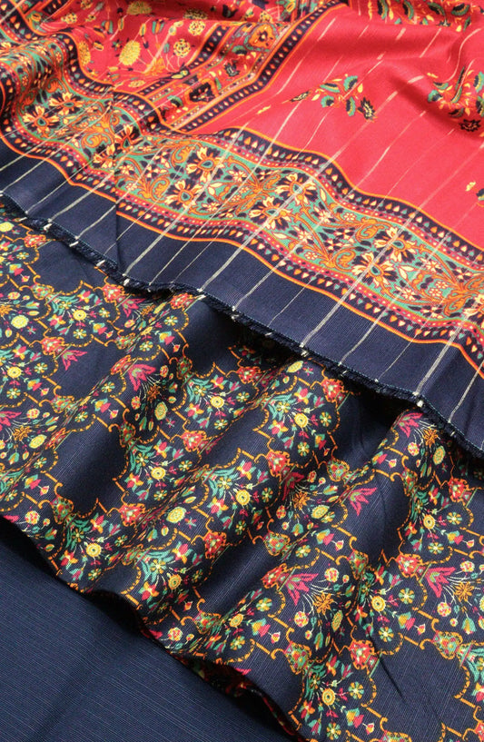 Bin Saeed Unstitch Printed Khaddar 3 piece Collection - Design 05
