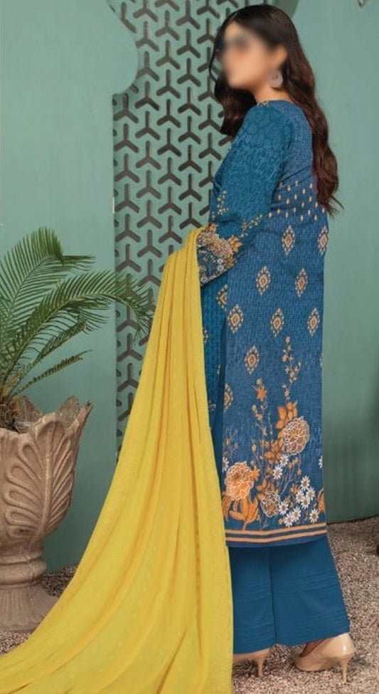 Design 05 Fantak Lawn Embroidered Collection 2023 Vol 23