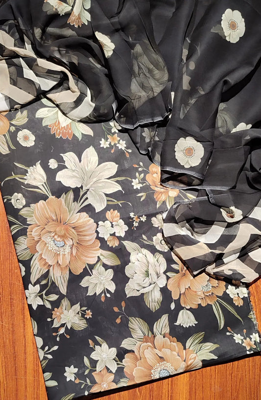 Floral Printed Lawn Full Suit 3 Pec Collection 2024 - Design 06