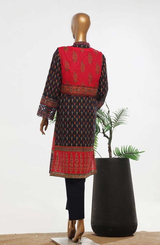 Bin Saeed Embroidered Lawn Stitched 3 Piece Suit - D-06 - BS25ECL - Blue - Summer Collection