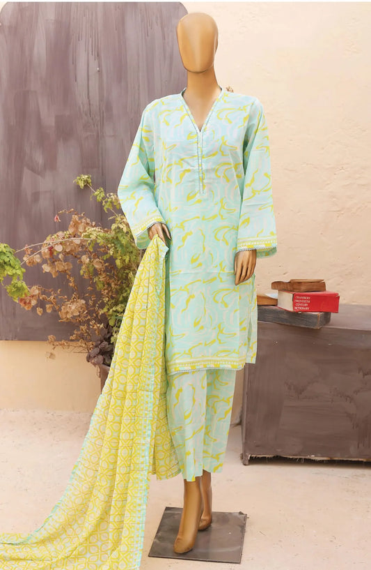 Bin Saeed Printed Lawn Collection 2024 Vol 14 - Design 06