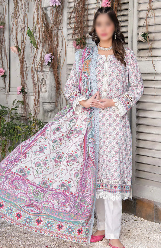 Mashaal Exclusive  Lawn Collection 2024 By Riaz Arts - Design 06