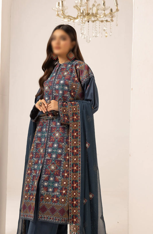 Bunai Premium Embroidery Lawn Collection 2024 - Design 06