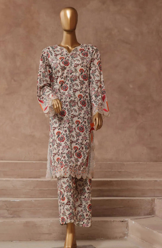 Bin Saeed Exclusive Cotton Embroidered Co Ords Collection Vol 01 - Design 06
