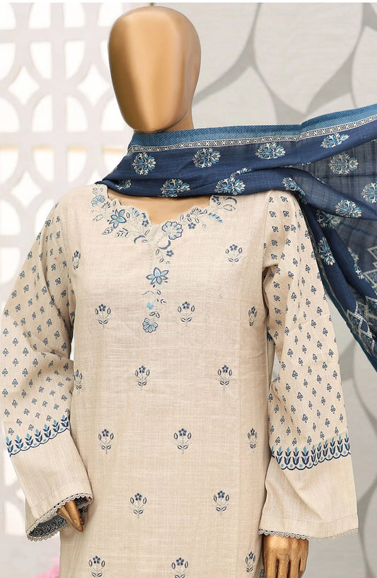 Bin Saeed Khaddar Winter Embroidered Collection - Design 06