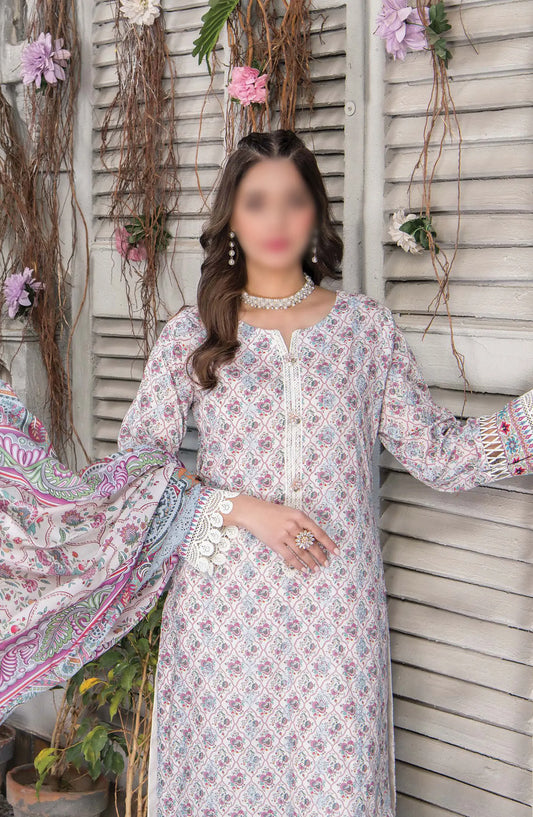 Mashaal Exclusive  Lawn Collection 2024 By Riaz Arts - Design 06