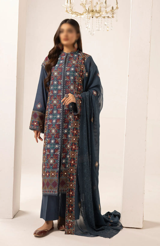 Bunai Premium Embroidery Lawn Collection 2024 - Design 06