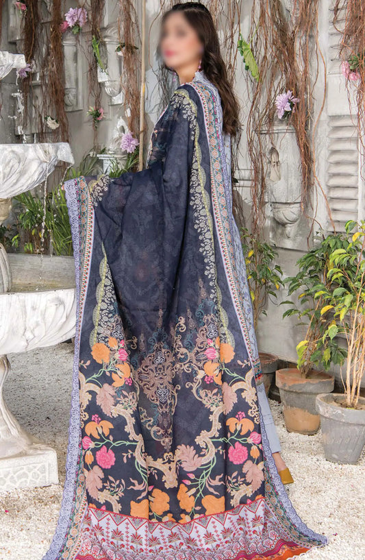 Mashaal Exclusive  Lawn Collection 2024 By Riaz Arts - Design 07