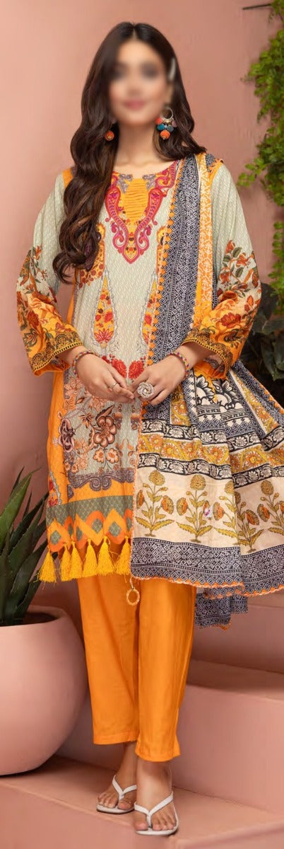 Zainab Digital Printed Luxury Lawn Collection - Design 07
