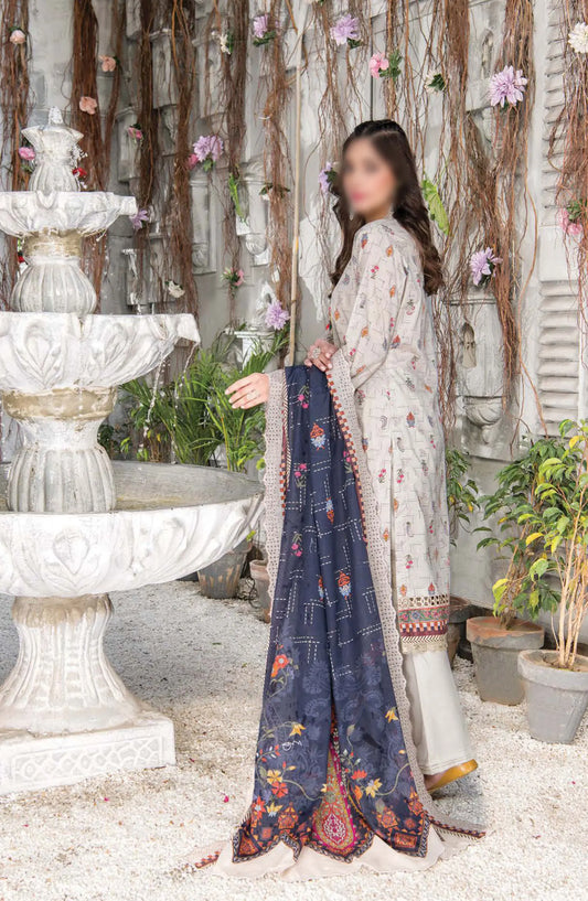 Mashaal Exclusive  Lawn Collection 2024 By Riaz Arts - Design 08