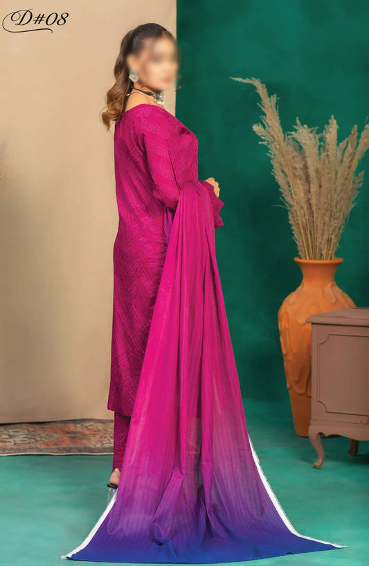 Aangan Digital Printed Lawn Collection By Humdum - Design 08