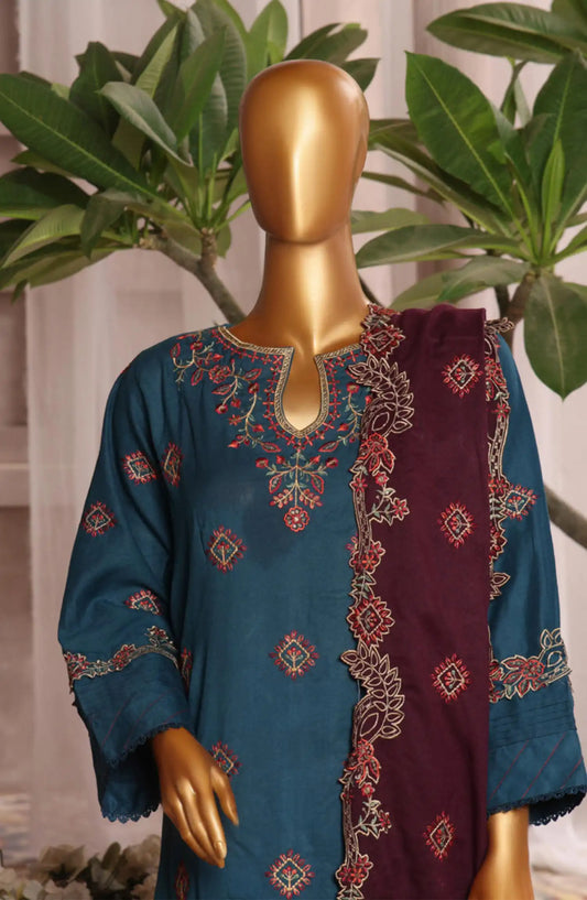 Bin Saeed Luxury Stitched Embroidered 3 Pc Karandi Collection Vol 02 - Design 08