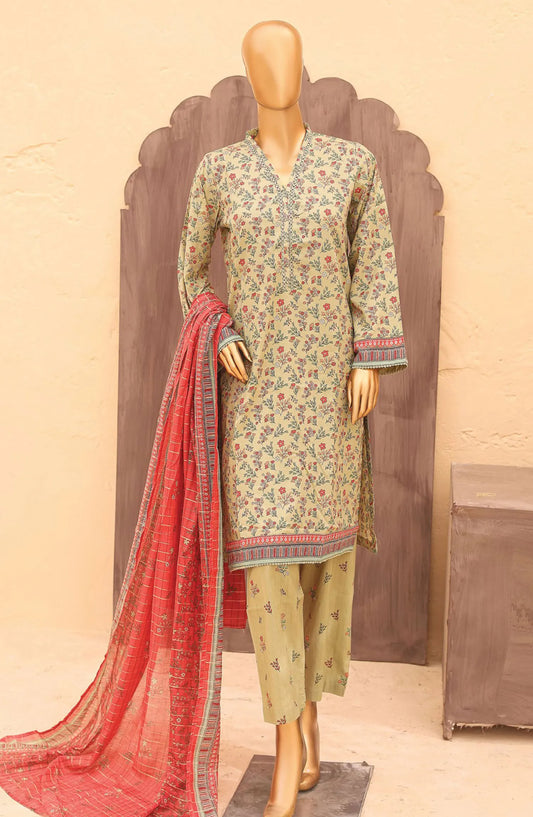 Bin Saeed Printed Lawn Collection 2024 Vol 12 - Design 08