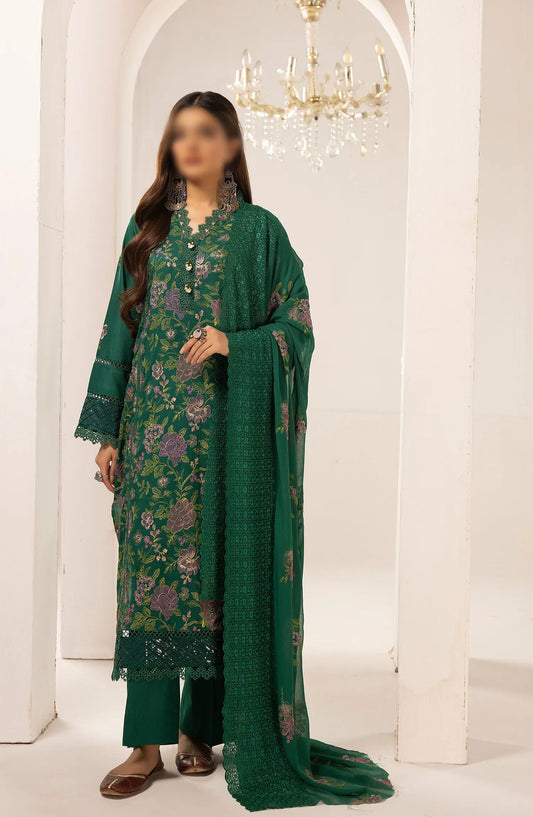 Bunai Premium Embroidery Lawn Collection 2024 - Design 08