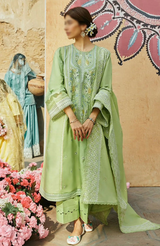 Cross Stitch Unstitched Premium Lawn Collection - Design 08 GARDEN GRACE