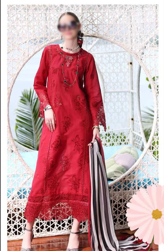 Saadia Asad Noor Luxe Printkari 2024 - Design 08 A