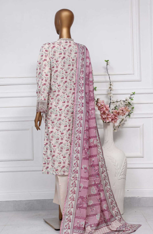Raya by Sadabahar Embroidered Lawn Stitched 3 Piece - D-09 - SDB25RE - Purple - Summer Collection
