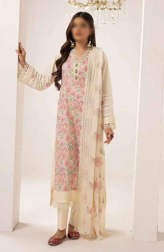 Bunai Premium Embroidery Lawn Collection 2024 - Design 09