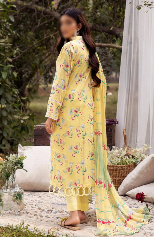 Mahees Printed Chikiankari Lawn Collection Vol 06 2024 - Design 09