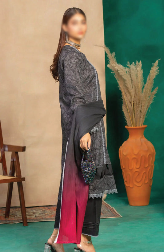 Aangan Digital Printed Lawn Collection By Humdum - Design 09