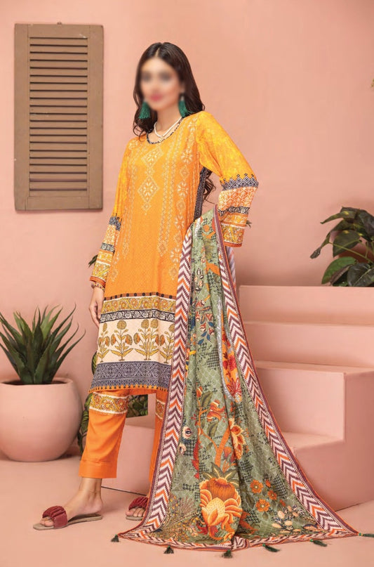 Zainab Digital Printed Luxury Lawn Collection - Design 09