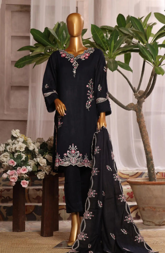 Bin Saeed Luxury Stitched Embroidered 3 Pc Karandi Collection Vol 02 - Design 09