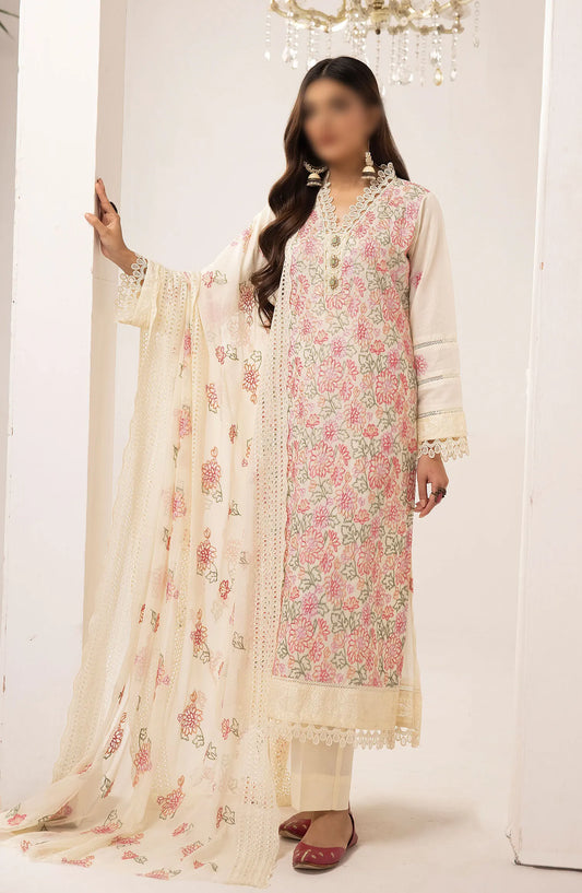 Bunai Premium Embroidery Lawn Collection 2024 - Design 09