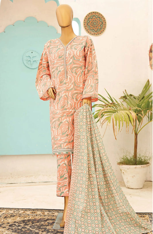 Bin Saeed Printed Lawn Collection 2024 Vol 14 - Design 09