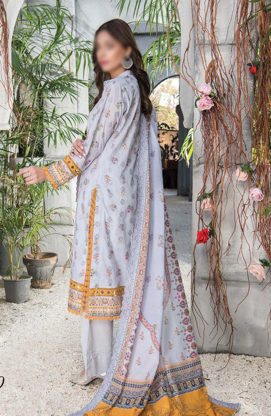 Mashaal Exclusive  Lawn Collection 2024 By Riaz Arts - Design 10